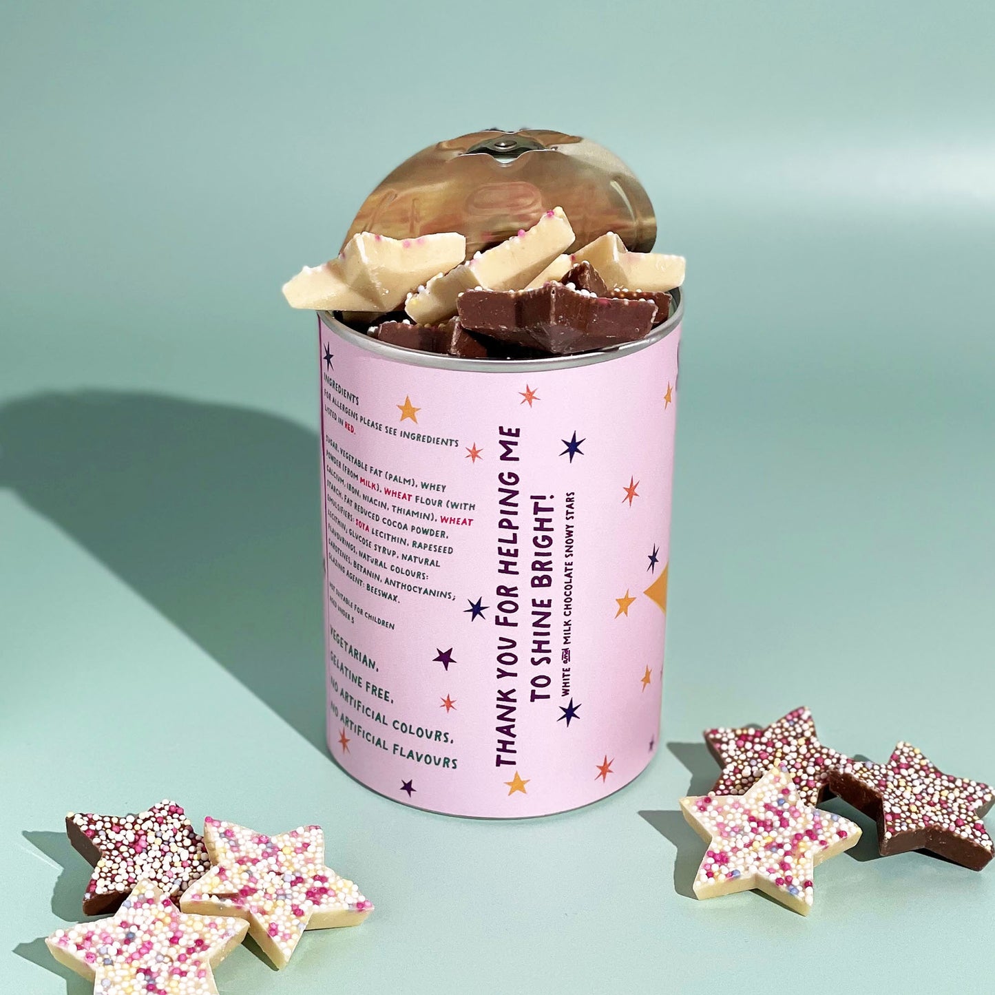 Personalised Superstar Chocolate Tin Teacher Gift